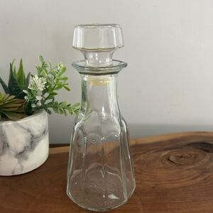 Good Seasons Salad Dressing Glass Cruet Plastic Lid Oil & Vinegar Bottle Vintage